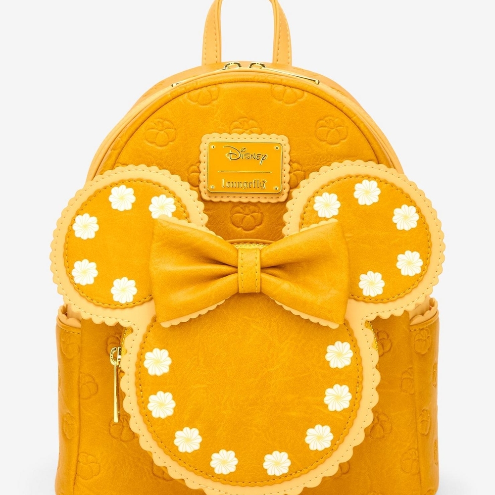 Loungefly Mustard Yellow Minnie Mouse Backpack